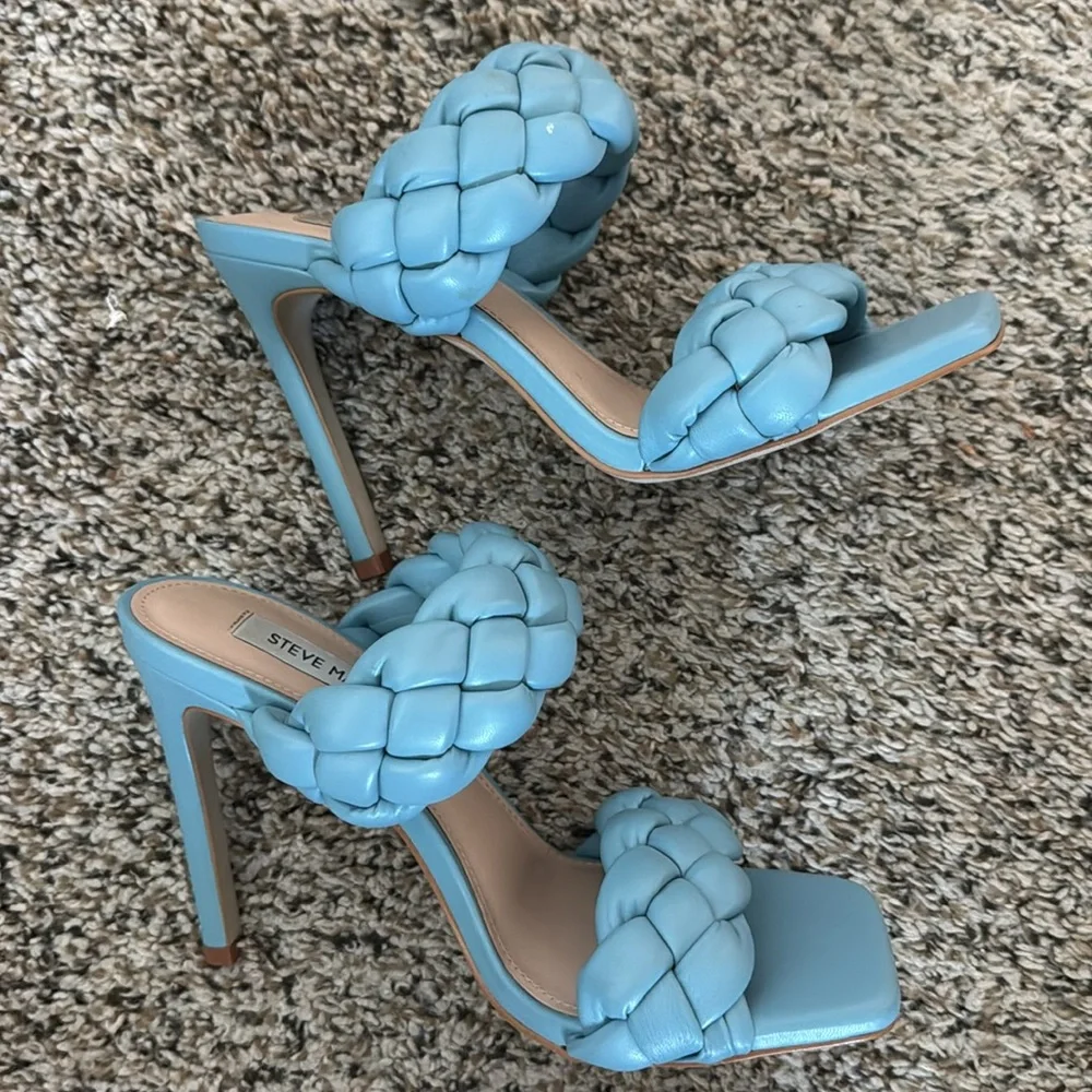 Steve Madden - Blue Braided Sandals - Picture 7 of 8